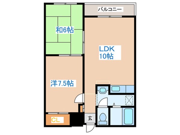 レスポワ－ル発寒の物件間取画像